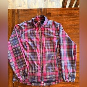Ariat Ladies Plaid Jacket - Pink and Navy - Size Large - Cowgirl,  Outdoors